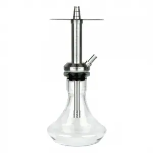 Cachimba Fumant Tapa Mini fabricada en acero inoxidable de primera calidad de 45 cm con cámara tradicional cerrada, tiro abierto, purga en forma de X hipnotizante, tubo de inmersión con difusor desmontable y base rusa ovni en The Good Shisha