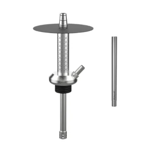 Cachimba Fumant Tapa Mini fabricada en acero inoxidable de primera calidad de 45 cm con cámara tradicional cerrada, tiro abierto, purga en forma de X hipnotizante, tubo de inmersión con difusor desmontable y base rusa ovni en The Good Shisha
