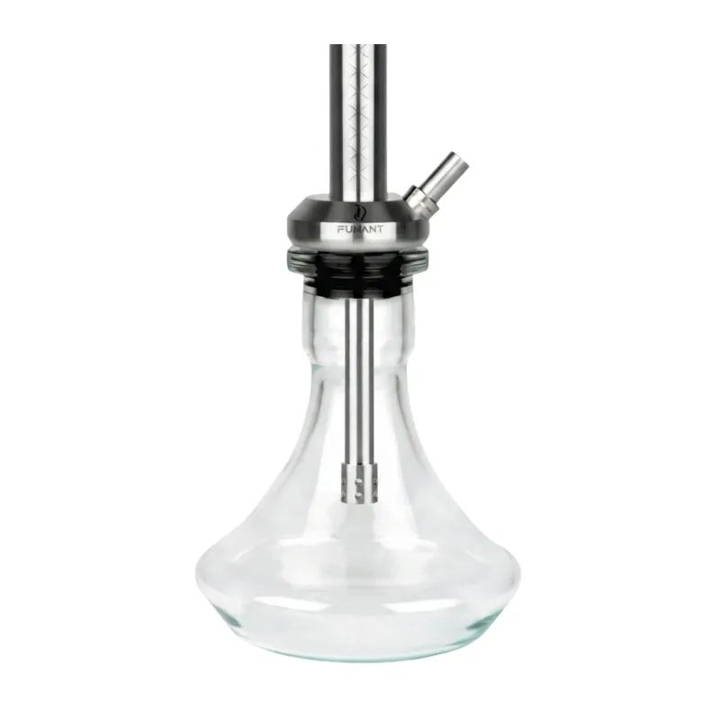 Cachimba Fumant Tapa Mini fabricada en acero inoxidable de primera calidad de 45 cm con cámara tradicional cerrada, tiro abierto, purga en forma de X hipnotizante, tubo de inmersión con difusor desmontable y base rusa ovni en The Good Shisha