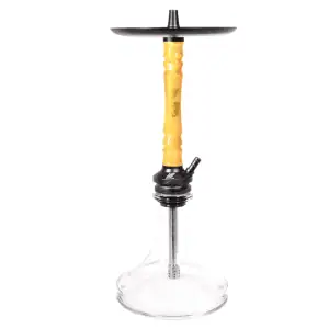Cachimba Helium Elysium española en acero inoxidable con mástil de resina, 6 purgas distintas y mochila de transporte