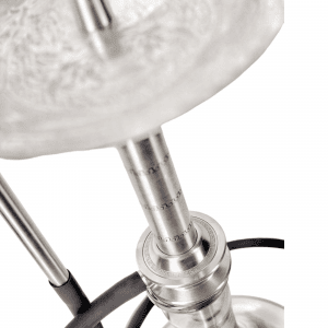 Cachimba Tempus Sceptre griega de acero inoxidable con purga por las grecas