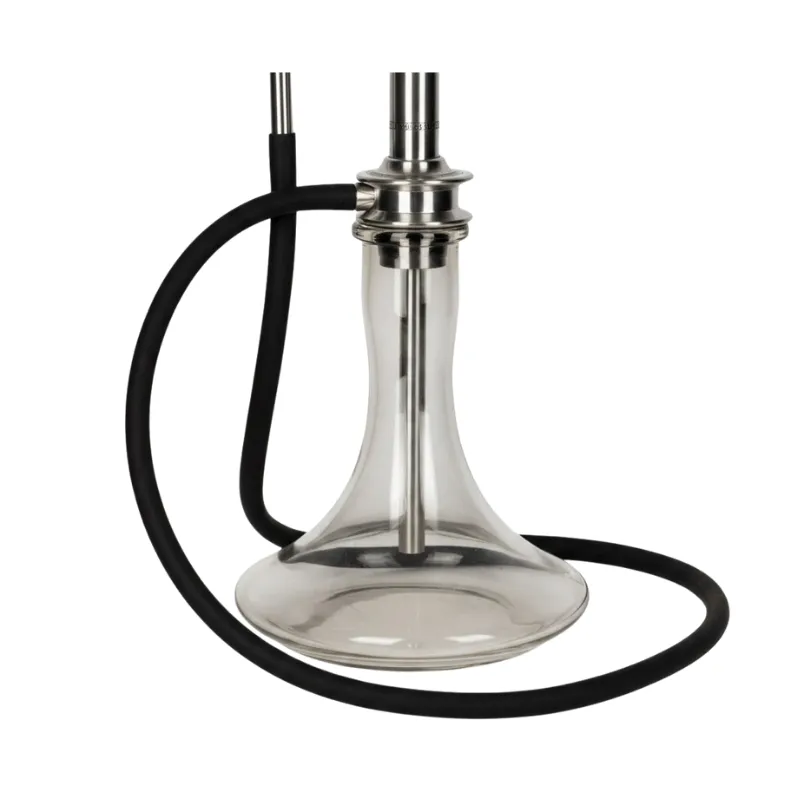 Cachimba Tempus Sceptre griega de acero inoxidable con purga por las grecas