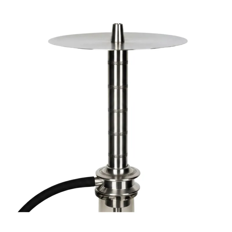 Cachimba Tempus Sceptre griega de acero inoxidable con purga por las grecas