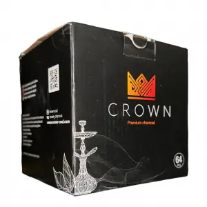 Carbón natural Crown 26mm con diseño perforado para cachimba
