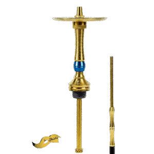 Cachimba Mr Shisha Valhalla en acero V2A con doble plato grabado y 3 purgas