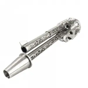 Cachimba Shi Carver Revolver rusa imitación perfecta de un revólver fabricada en acero AISI 304 con cámara tipo tambor y grabado láser