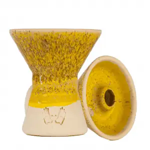 Cazoleta Mud Tempo Phunnel de barro blanco con chamota fina esmaltada