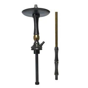 Mr Shisha Valhalla Limited Edition Andalushisha en acero V2A con grabados vikingos negro y dorado
