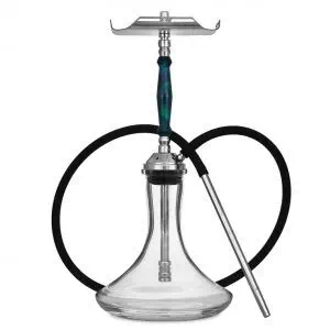 Cachimba VZ Hookah Minimal Insert Ocean en acero V2 con mástil en resina premium y purga con efecto X