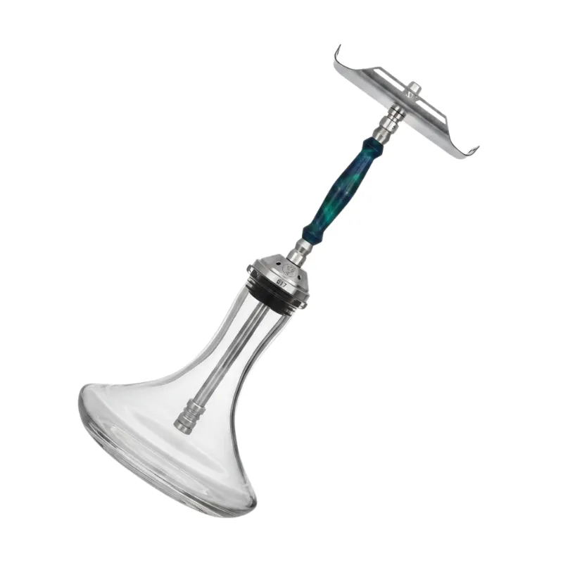 Cachimba VZ Hookah Minimal Insert Ocean en acero V2 con mástil en resina premium y purga con efecto X Cachimba