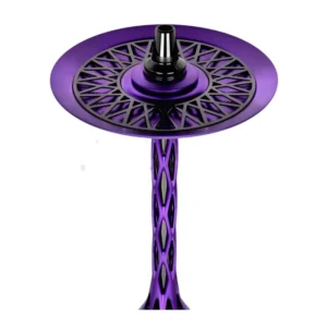 Cachimba Blade Hookah One M Purple rusa en color morado con plato ajustable a presión y purga 360°