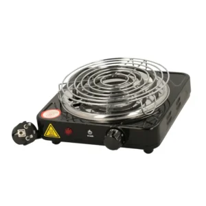 Hornillo eléctrico El Badia 1000W francés para encender carbón natural con resistencia reforzada y rejilla