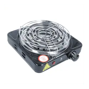 Hornillo eléctrico El Badia 1000W francés para encender carbón natural con resistencia reforzada y rejilla