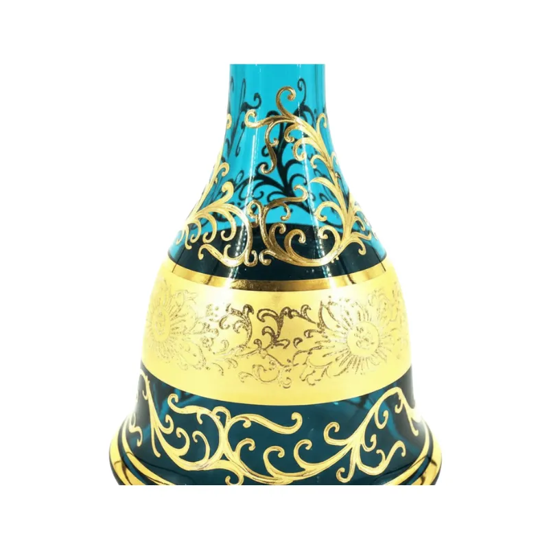 Base BJ Bohemian Yunan Blue Smoke de cristal de bohemia de 30 cm