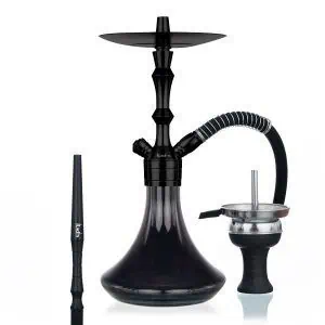 Cachimba Aladin MVP 360 Black Everything de 36 cm en acero inoxidable color negro