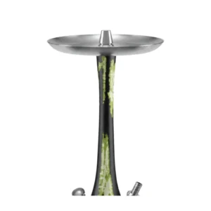 Wookah Mastercut Olives Ivi en madera maciza y acero V2A con base de cristal soplada a mano mastil