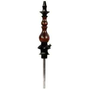 Cachimba Regal Hookah Bishop Nutwood de 56 cm con madera estabilizada y aluminio aeroespacial