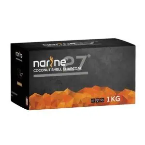 Carbón natural Narine 27+ para cachimba en formato 1 kg