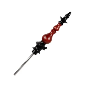 Cachimba Regal Hookah Bishop Redwood de 56 cm con madera estabilizada y aluminio aeroespacial diagonal