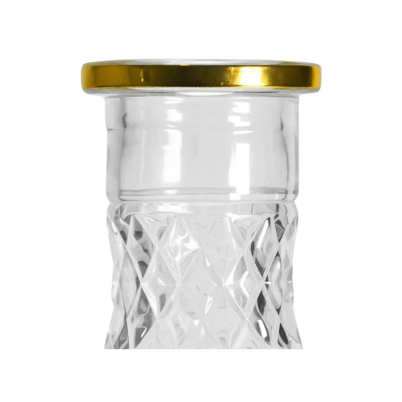 Base rusa mini tallada Midas de Mr Shisha en cristal soplado