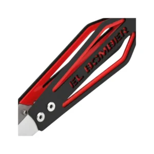 Pinzas El Bomber Midnight de acero inoxidable para carbón