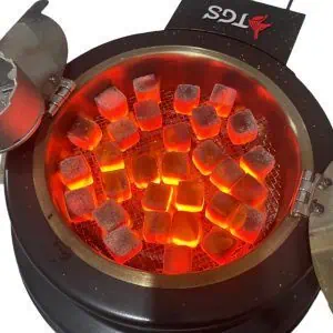 Hornillo profesional TGS Burner 2500W de acero inoxidable con resistencia intercambiable para shisha lounge