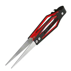 Pinzas El Bomber Midnight de acero inoxidable para carbón