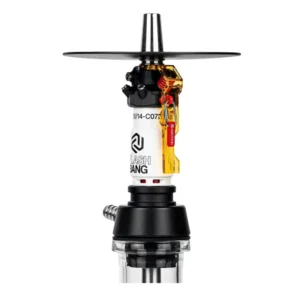 Cachimba Amotion Flash Bang Amber alemana de 40 cm con mástil de más de 30 piezas y plato grabado a láser