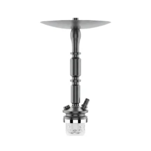Cachimba MIG Air Force L Black Steel de acero inoxidable V2A con base de cristal de bohemia