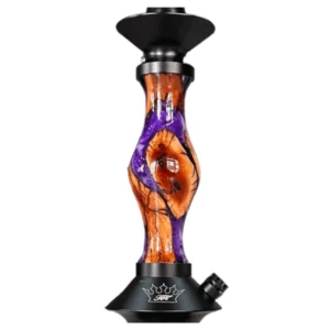 Cachimba Regal Hookah Joker Epoxy Purple en acero inoxidable y aluminio aeroespacial