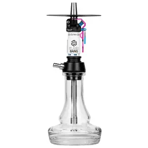 Cachimba Amotion Flash Bang Orchid alemana de 40 cm con mástil de más de 30 piezas y plato grabado a láser