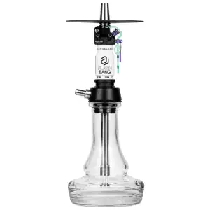 Cachimba Amotion Flash Bang Teal alemana de 40 cm con mástil de más de 30 piezas y plato grabado a láser
