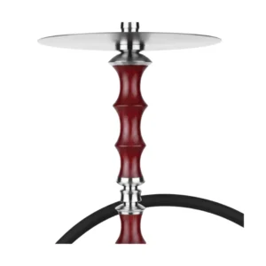 Cachimba Japona Hookah Sensei rusa de 62 cm fabricada completamente en acero inoxidable V2A con difusor regulable en 4 posiciones, diseño basado en la arquitectura japonesa imitando los famosos edificios de Japón, boquilla en acero y madera tratada y manguera silicona con muelle antiobstrucción en The Good Shisha
