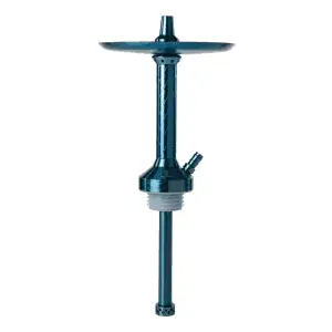 Cachimba Mr Shisha Mini Khalifa de 36 cm en acero V2A con recogemelazas integrado blue
