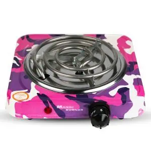 Hornillo Mandy 1000W eléctrico de Mandy Hookah con resistencias mejoradas para carbones de cáscara de coco