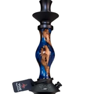 Cachimba Regal Hookah Joker Epoxy Blue en acero inoxidable y aluminio aeroespacial
