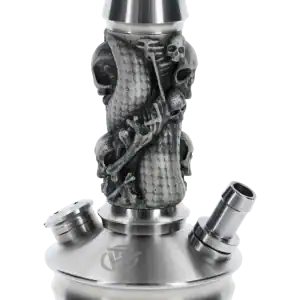 Cachimba Tyrant Hookah Dark Ritual S2 Steel rusa de acero inoxidable con purga diagonal