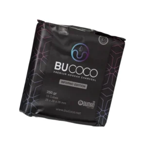 Carbón Bucoco Inferno 250gr para cachimba de corteza de coco