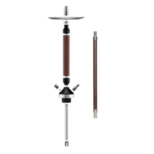 Cachimba Conceptic Design Red Carbon rusa con acero inoxidable, fibra de carbono roja y grabados láser
