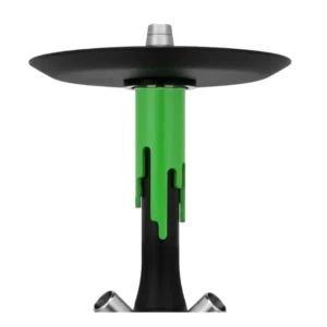Cachimba Mamay Customs Flow Black Green rusa con estética de helado derretido en negro y verde, acero inox y poliacetal