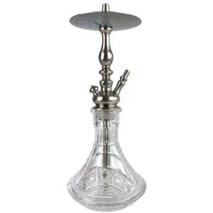Cachimba MIG Tradi Mini V2A Limited Edition de acero inoxidable con base de cristal de bohemia