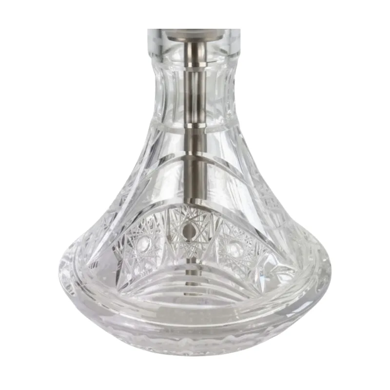 Cachimba MIG Tradi Mini V2A Limited Edition de acero inoxidable con base de cristal de bohemia