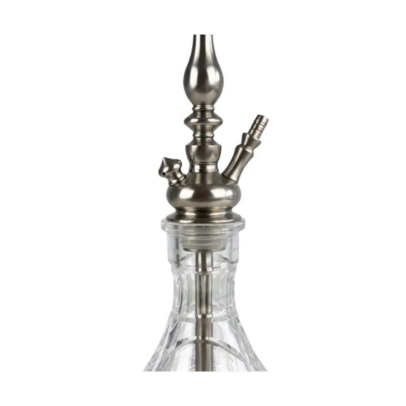 Cachimba MIG Tradi Mini V2A Limited Edition de acero inoxidable con base de cristal de bohemia