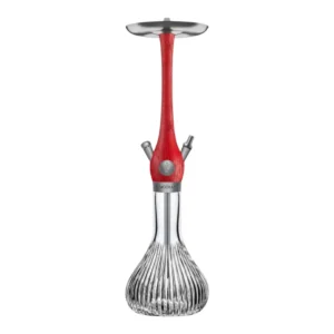 Wookah Mastercut Onion Nox Blaze en madera maciza y acero V2A con base de cristal soplada a mano