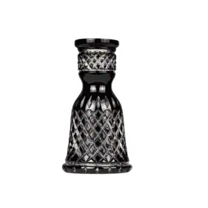 Base Caesar Crystal Small Tradi Crown Cut Black en cristal negro