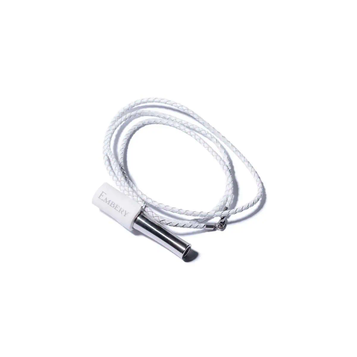 Boquilla personal Embery de silicona y acero con collar de cuero