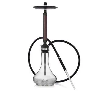Cachimba Conceptic Design Red Carbon rusa con acero inoxidable, fibra de carbono roja y grabados láser