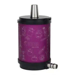 Cachimba Oduman Atomic Hookah ultracompacta de 15,5 cm con partes metálicas en acero inoxidable