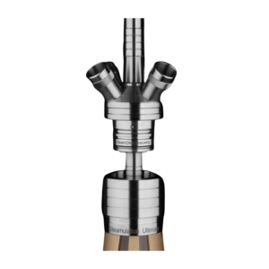 Cachimba Steamulation Ultimate de acero inoxidable V4A con Dual Connection System