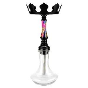 Cachimba Nayb Street Mini Pink Blue brasileña con resina epoxy artesanal en rosa y azul, acero inoxidable V2A y cazoleta Styx Bowl